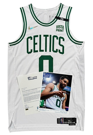 5/11/2022 Jayson Tatum Boston Celtics NBA Playoffs Game-Used Jersey (MeiGray Photo-Matched)