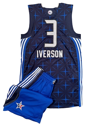 2010 Allen Iverson NBA All-Star Photoshoot Player-Worn Uniform (2)(Photo-Matched • Sourced from 76ers PR Director)