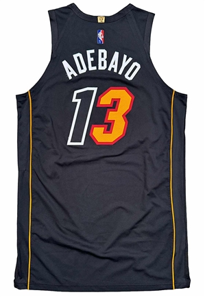 2001-22 Bam Adebayo Miami Heat Game-Used City Jersey (Photo-Matched To Multiple Games)