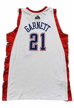 2004 Kevin Garnett Minnesota Timberwolves NBA All-Star Game-Used Jersey (Great Source)