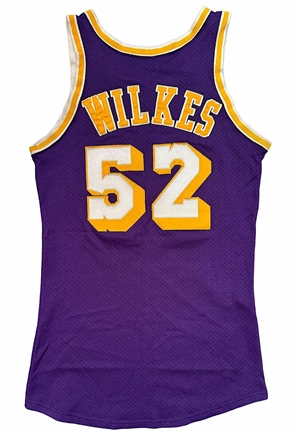 Circa 1980 Jamaal "Silk" Wilkes LA Lakers Game-Used Jersey (Photo-Matched) 