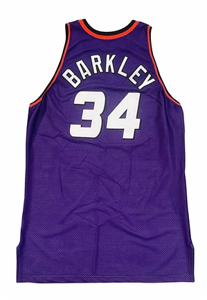 1993-94 Charles Barkley Game-Used Jersey (Sourced from Charlie Scott)