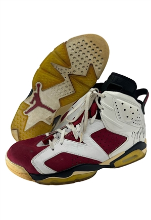 1990-91 Michael Jordan Chicago Bulls Game-Used & Dual Autographed Shoes (Regular Season & Finals MVP)